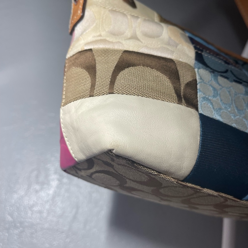 Coach Colorful Patchwork Shoulder Bag - Picture 3 of 7